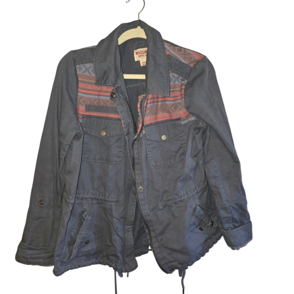 Mossimo supply coGray zipper jacket for womenXl Made in china4 frontal pocke